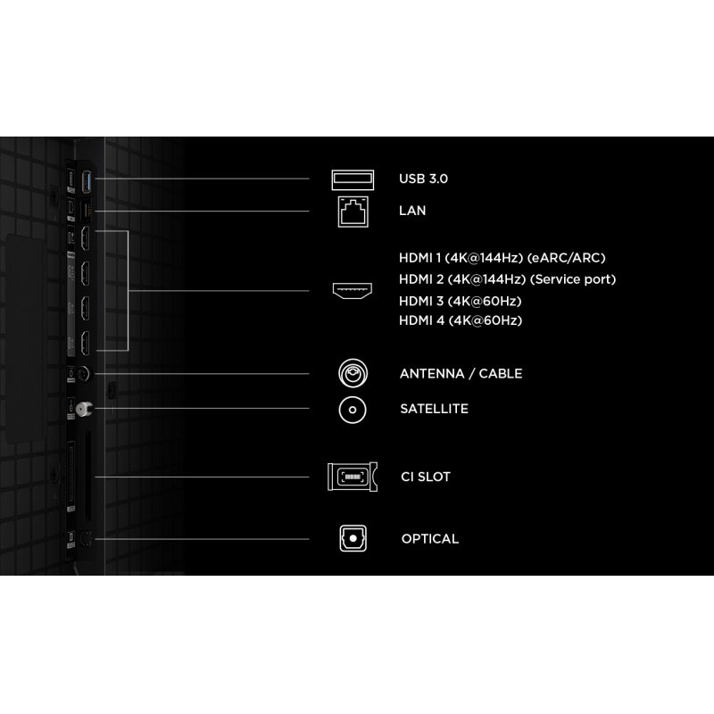 TCL QLED810L 85QLED810L TV 2,16 m (85") 4K Ultra HD Smart TV Wifi Noir 450 cd/m²