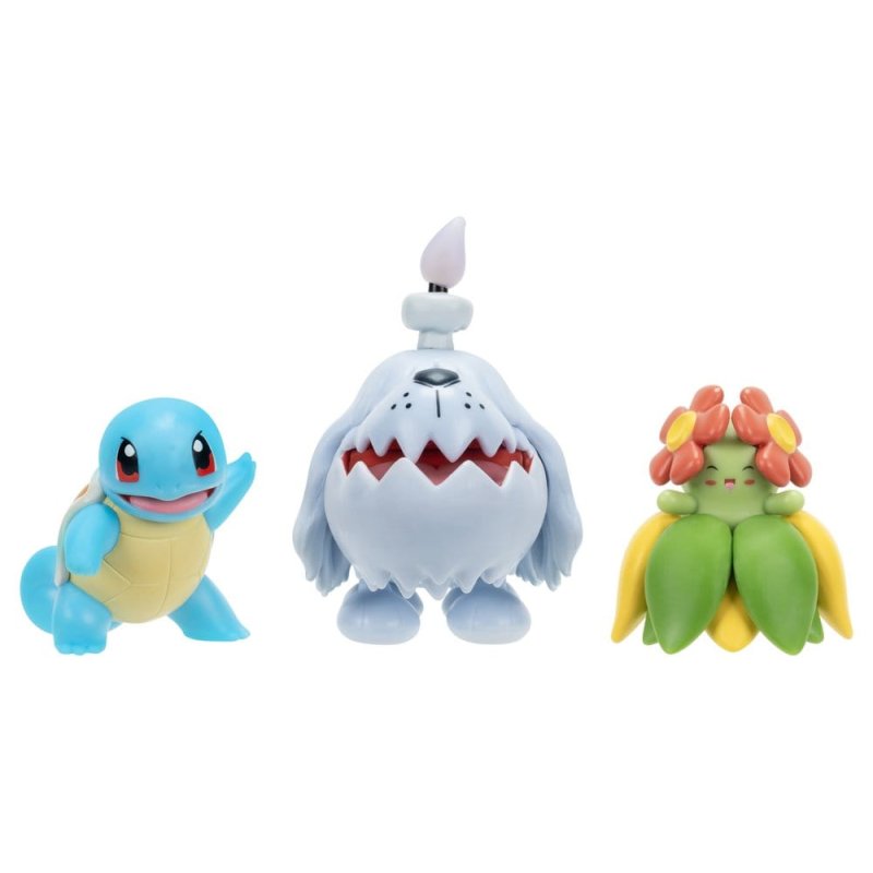 Pokémon Battle Figure 3-Pack Squirtle, Greavard & Bellossom