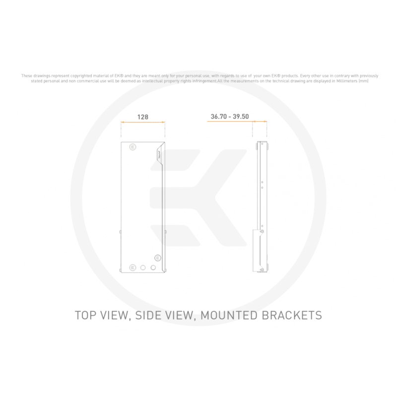 EK Water Blocks EK-Quantum Volume3 FLT - 360mm, D-RGB, Acryl
