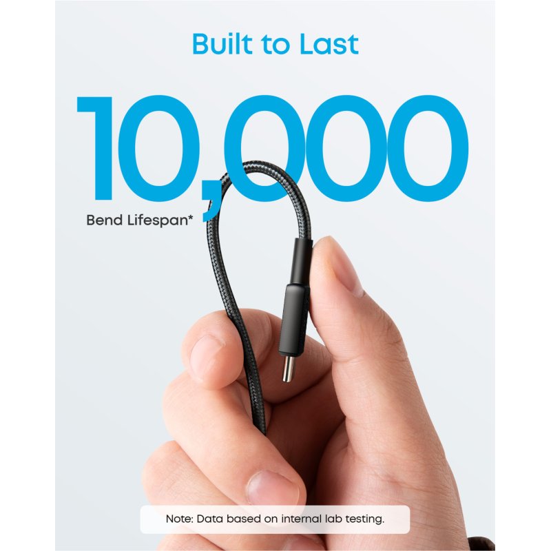 Anker Braided USB-C to USB-C Charging Cable 0.9 m, Black