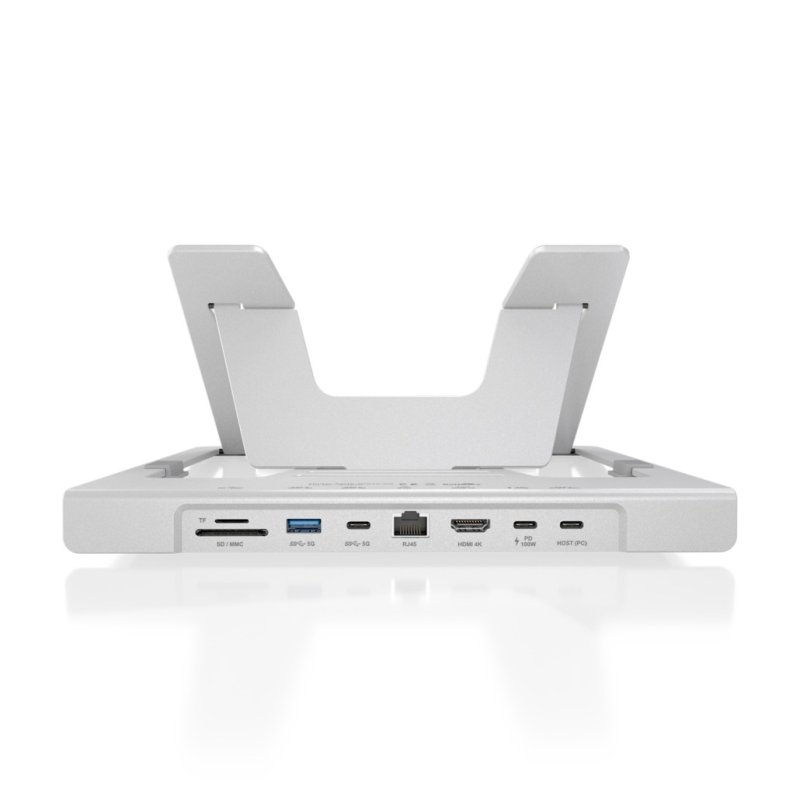 SOPORTE AISENS SOBREMESA AJUSTABLE PORTATIL/TABLET USB-C DOCK 7 EN 1