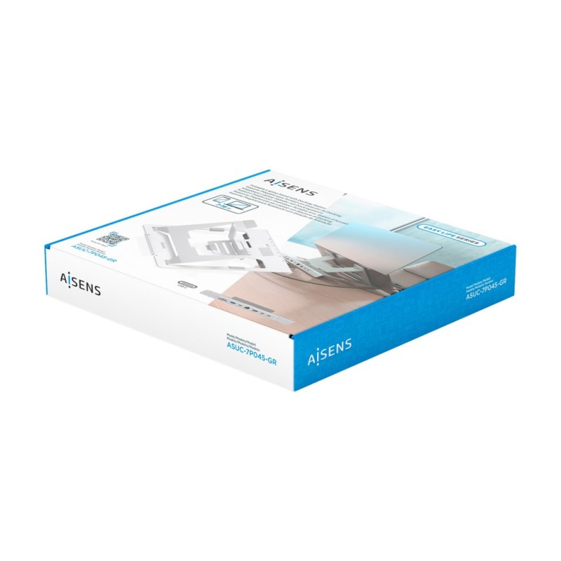 AISENS ASUC-7P045-GR Support de livres Support pour ordinateur portable et tablette Gris 40,6 cm (16")