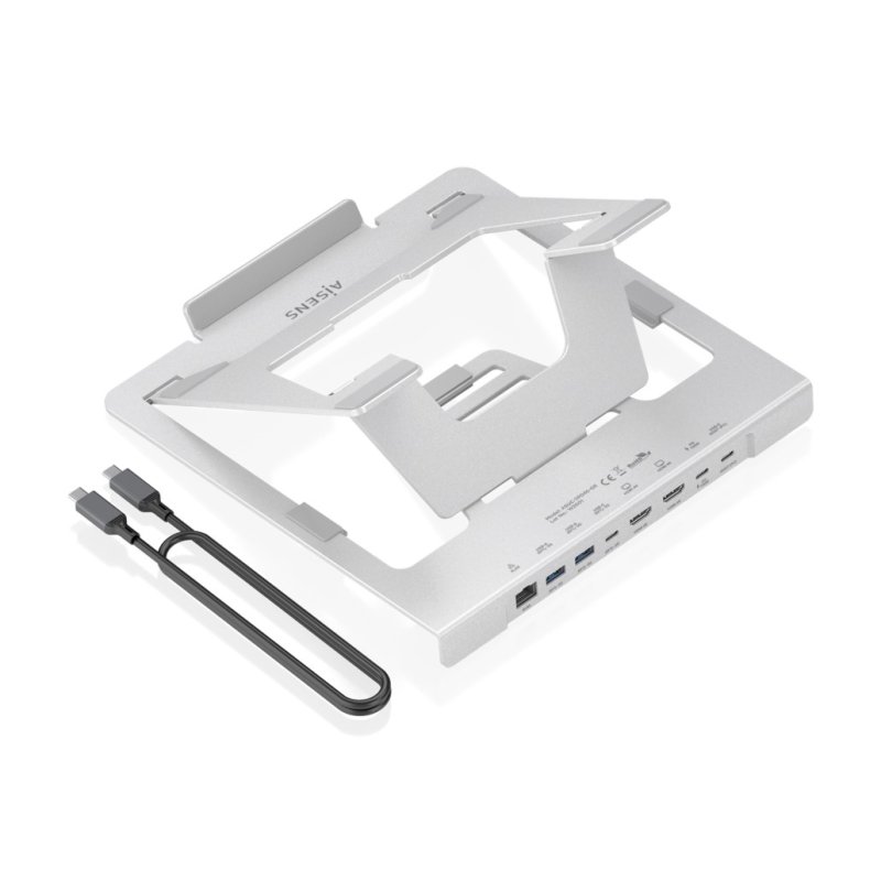 AISENS ASUC-7P046-GR Support de livres Support pour ordinateur portable et tablette Gris 40,6 cm (16")