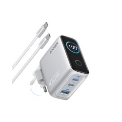 Anker B121BG41 mobile device charger Universal Silver AC Fast charging Indoor