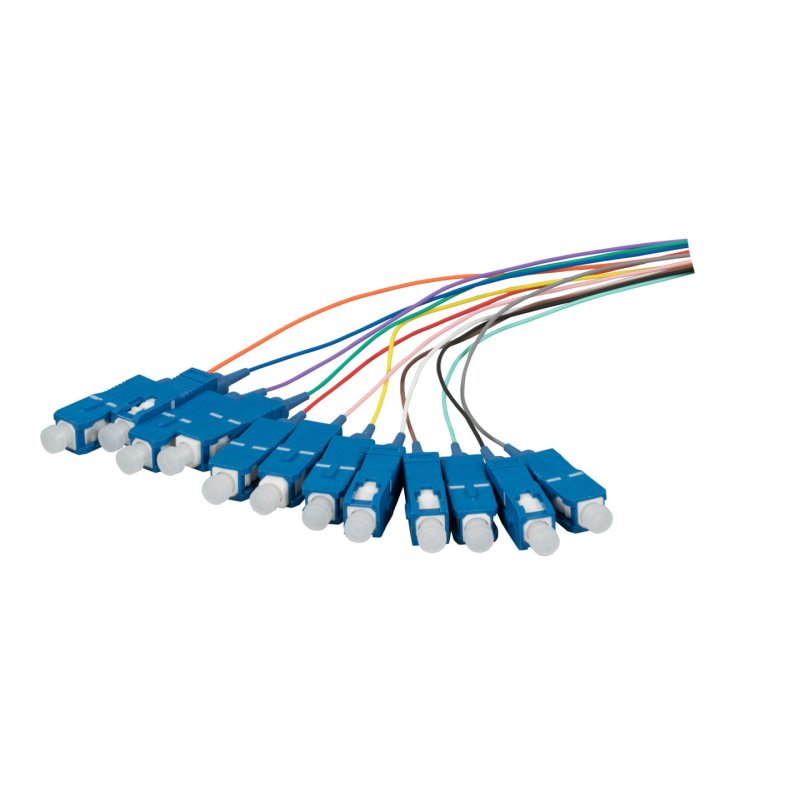 EFB Elektronik Fiber Pigtail SC OS2 G657A2-colored set - 12 pieces