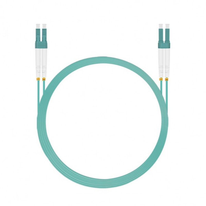 helos LWL OM3 Patchkabel Duplex LSZH 3,0mm LC/LC aqua 1,5m