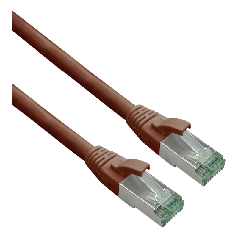 Helos 363776 câble de réseau Marron 10 m Cat7 S/FTP (S-STP)