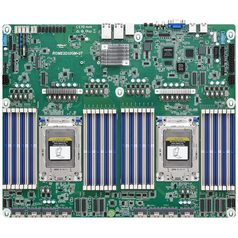 Asrock ROME2D32GM-2T carte mère AMD SoC Socket SP3