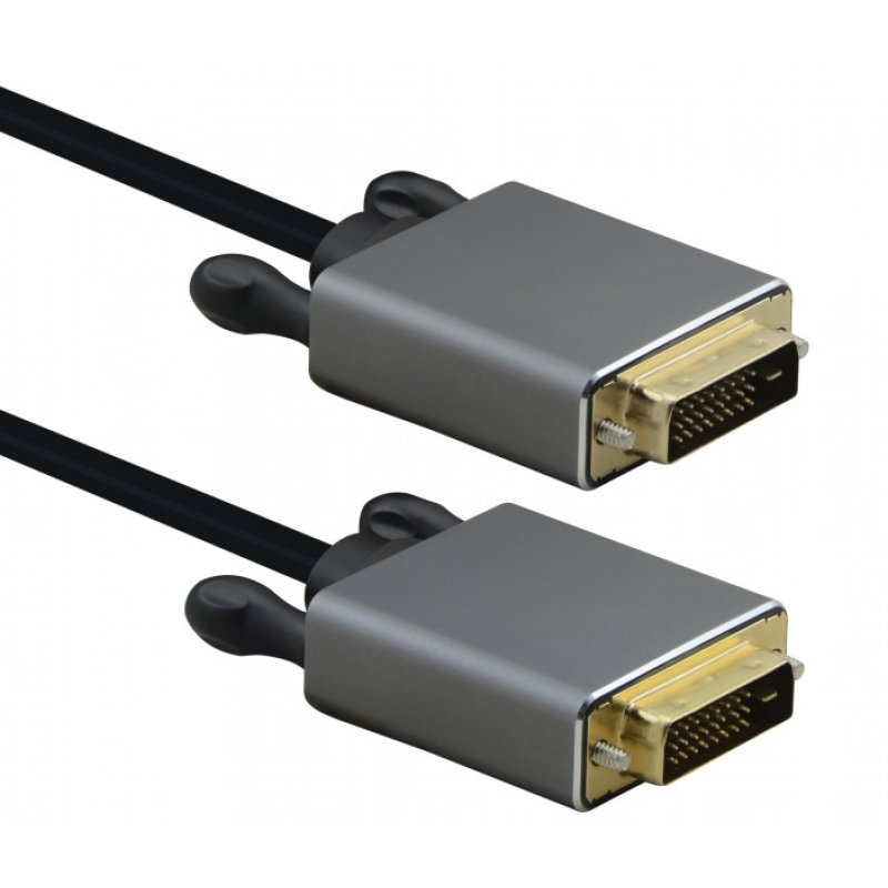 Helos 288699 video cable adapter 5 m DVI-D Black