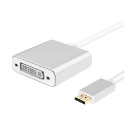 Helos 288464 video cable adapter 0.1 m DisplayPort DVI-D Black, Grey