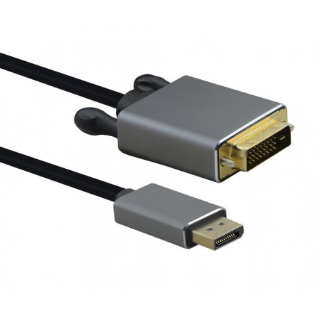 Helos 288450 video cable adapter 5 m DisplayPort DVI-D Black