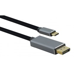 Helos 288365 video cable adapter 1.8 m USB C DisplayPort Black
