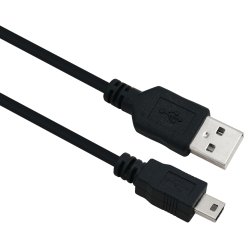 Helos 288315 USB cable USB 2.0 2 m USB A Mini-USB B 0.48 Gbit/s Black
