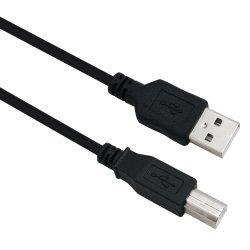 Helos 288306 USB cable USB 2.0 3 m USB A USB B 0.48 Gbit/s Black