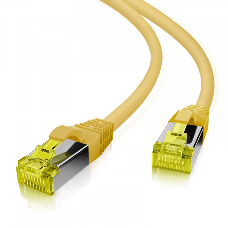 Helos 263777 networking cable Yellow 0.5 m Cat6a S/FTP (S-STP)
