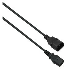 Helos 262661 power cable Black 3 m IEC C13 IEC C14