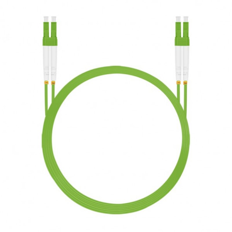 helos LWL OM5 Patchkabel Duplex LSZH 2,0mm LC/LC lindgrn 5,0m