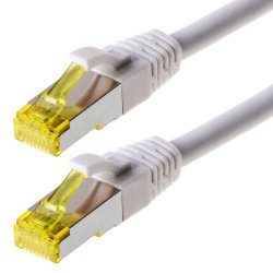 Helos 118150 câble de réseau Blanc 15 m Cat6a S/FTP (S-STP)