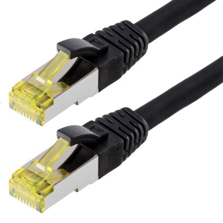 Helos S/FTP (PIMF) CAT 6a 20m networking cable Black Cat6a S/FTP (S-STP)
