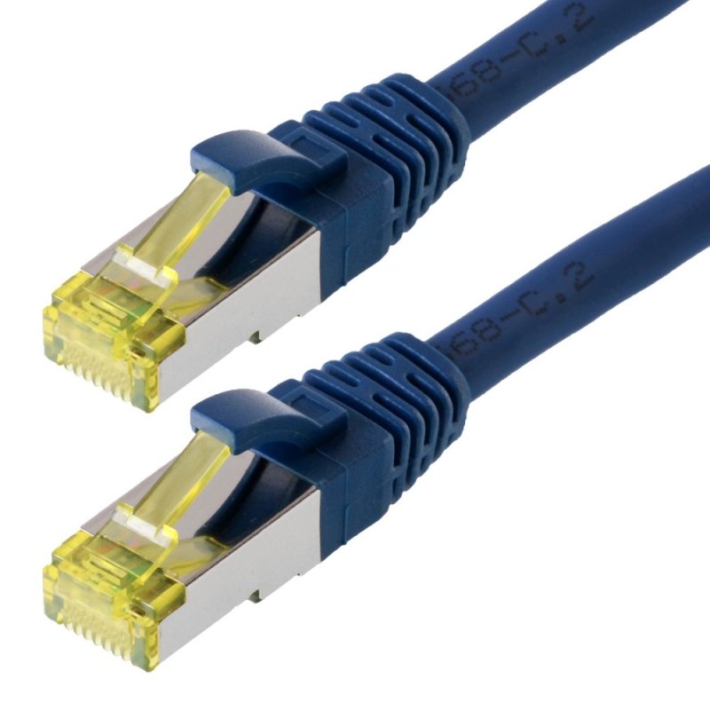 helos Patchkabel Cat.6a GHMT AWG 26/7 blau 5,0m