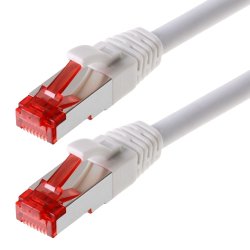Helos S/FTP (PIMF) CAT 6 30m câble de réseau Blanc Cat6 S/FTP (S-STP)