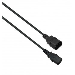 Helos 262659 power cable Black 1 m C14 coupler C13 coupler