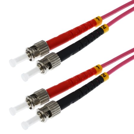 Helos 7.5m OM4 ST InfiniBand/fibre optic cable 2x ST Violet