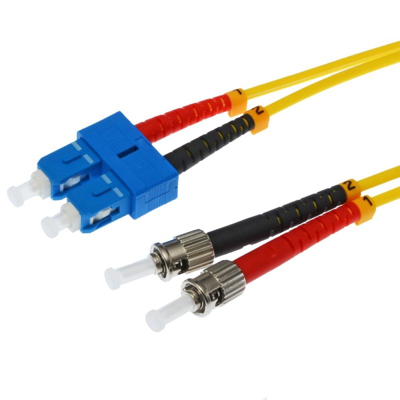 helos LWL OS2 Patchkabel Duplex LSZH 3,0mm SC/ST gelb 7,5m