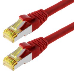 Helos S/FTP (PIMF) CAT 6a 20m networking cable Red Cat6a S/FTP (S-STP)