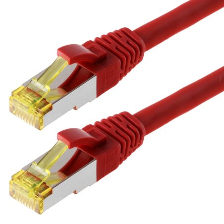 Helos S/FTP (PIMF) CAT 6a 20m networking cable Red Cat6a S/FTP (S-STP)