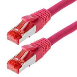 Helos CAT6 S/FTP (PIMF), 20m câble de réseau Magenta SF/UTP (S-FTP)