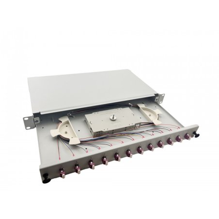 Helos 375558 rack cabinet 1U Grey