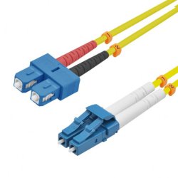 Helos 218693 câble InfiniBand et à fibres optiques 1,5 m LC SC Jaune
