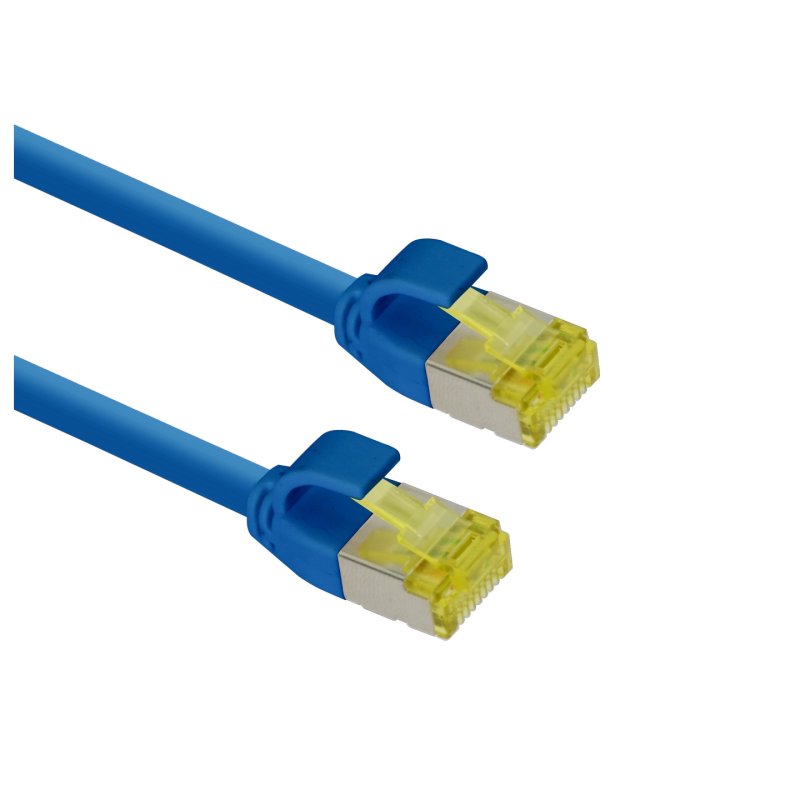 Helos 333085 networking cable Blue, Yellow 7.5 m Cat6a S/FTP (S-STP)