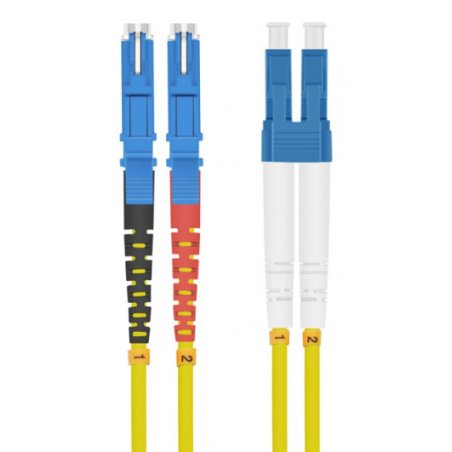Helos 254586 InfiniBand/fibre optic cable 1 m SC E2000 Yellow