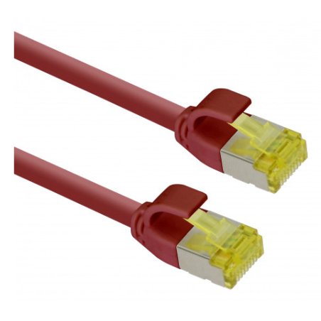 helos Patchkabel Cat.6a TPE Ultraslim GHMT AWG 28/7 rot 7,5m