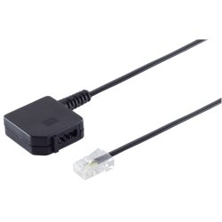 S/CONN maximum connectivity 71041-1 telephone cable 0.2 m Black