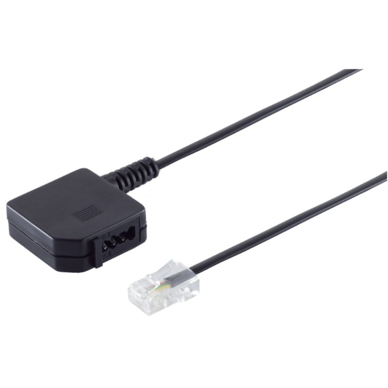 S/CONN maximum connectivity 71041-1 câble de téléphone 0,2 m Noir