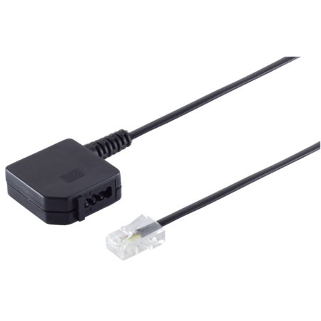 S/CONN maximum connectivity 71041-1 telephone cable 0.2 m Black