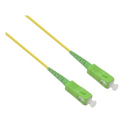 helos LWL OS2 Patchkabel Simplex LSZH 2,0mm SC/APC-SC/APC gelb 15m