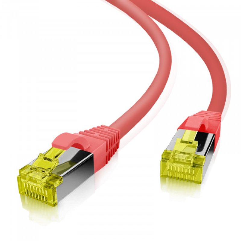 Helos 263768 networking cable Red 3 m Cat6a S/FTP (S-STP)