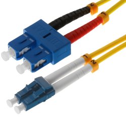 Helos 3m OS2 LC/SC InfiniBand/fibre optic cable Yellow