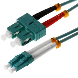 Helos 10m OM3 LC/SC InfiniBand/fibre optic cable Turquoise