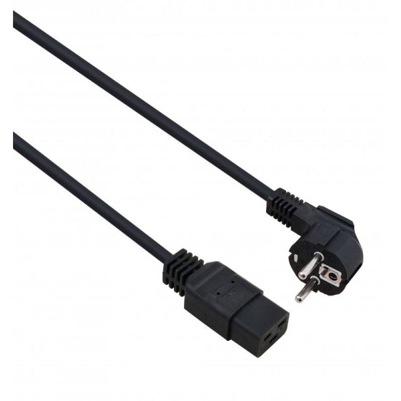Helos 262777 power cable Black 3 m CEE 7/7 C19 coupler