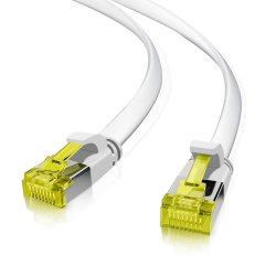 helos Patchkabel Cat.6a Ultraflach U/FTP AWG 32 weiss 3,0m