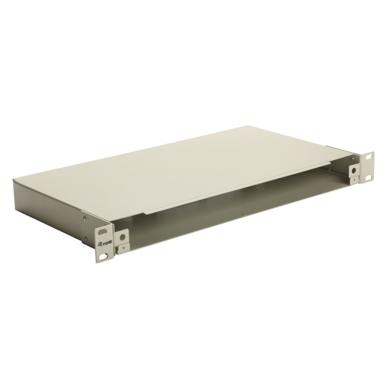 Equip 19" Fiber Optic Space Box, 1U, without front panel, Grey