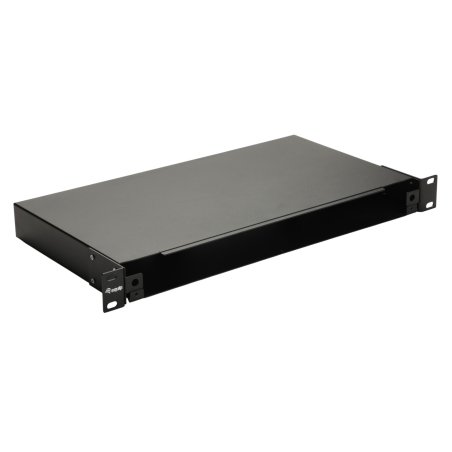 Equip 19" Fiber Optic Space Box, 1U, without front panel, Black