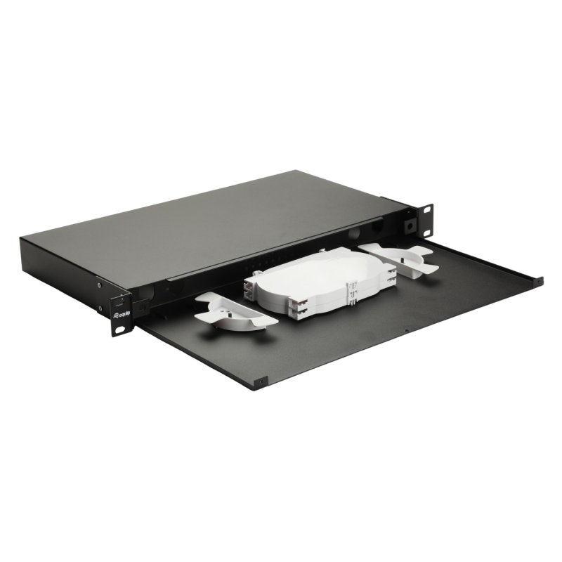 Equip 19" Glasfaser-Space-Box ohne Panel Stahl sw