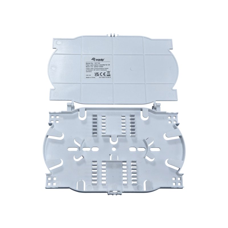 Equip Fiber optic splice cassette for 24 fibers incl. splice holder