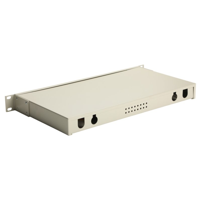 Equip LWL-Spleißkasten 12-Port SC-Duplex OM4 1U komplett gr